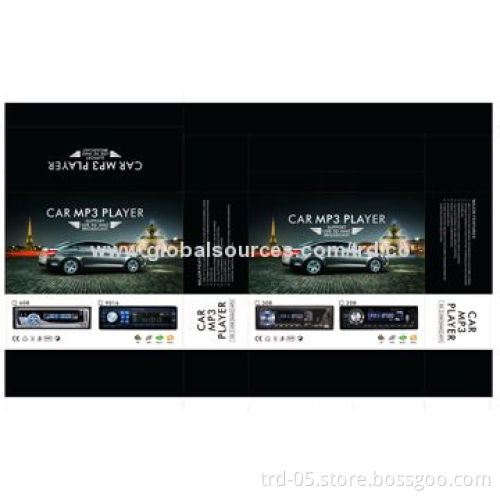 LED Display Car MP3 Player, Red/Blue LED Digital Display